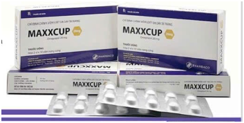 THUỐC MAXXCUP (OMEPRAZOL 20 MG) ĐIỀU TRỊ VIÊM LOÉT DẠ DÀY - TÁ TRÀNG